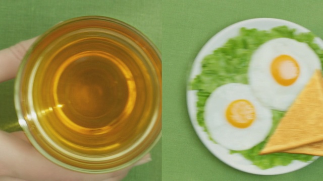 Video Reference: tea, bowl, dish, food, container, cup, healthy, glass