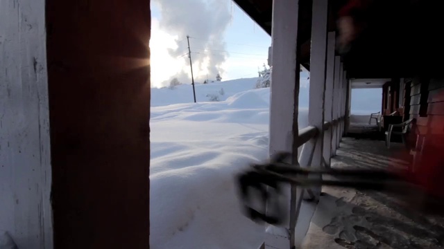 Video Reference: Snow, Winter, Freezing, Sky, Morning, Atmosphere, Ice, Window, Tree, Sunlight