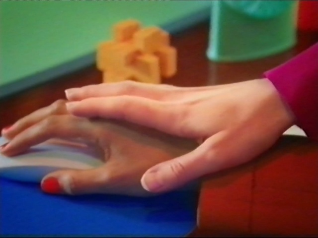 Video Reference: Hand, Finger, Arm, Nail, Joint, Thumb, Play, Physical fitness, Human leg, Child