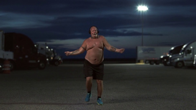 Video Reference: Muscle, Standing, Night, Physical fitness, Recreation, Running, Barechested, Photography, Midnight, Exercise