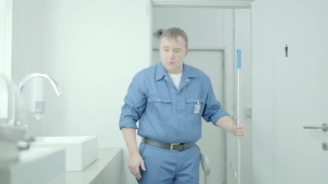 Video Reference: standing, shoulder, plumbing fixture, job, window, Person