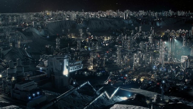 Video Reference: cityscape, city, metropolis, urban area, night, aerial photography, atmosphere, metropolitan area, darkness, sky