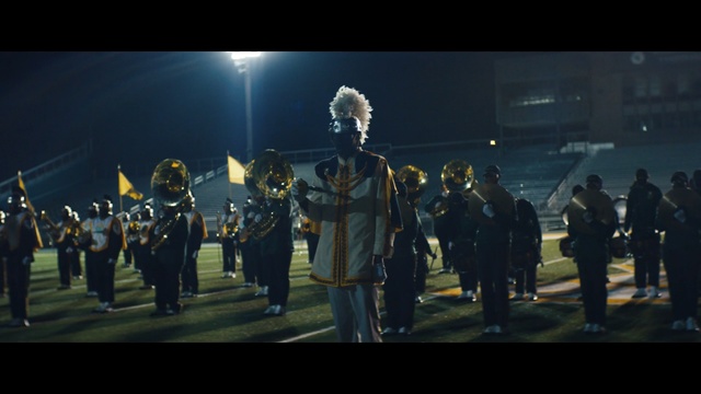 Video Reference: darkness, screenshot, brass instrument, military, troop, military organization, musical ensemble, night, midnight, crowd, Person