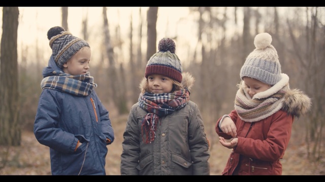 Video Reference: People, Child, Human, Adaptation, Winter, Toddler, Headgear, Fun, Smile, Knit cap, Person
