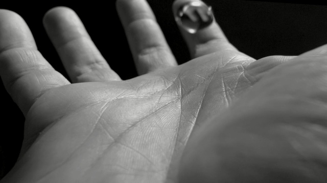 Video Reference: White, Black, Hand, Finger, Black-and-white, Skin, Joint, Arm, Nail, Monochrome photography