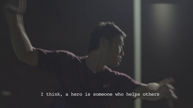 Video Reference: Photograph, Black, Text, Arm, Font, Photography, Darkness, Hand, Room, Muscle