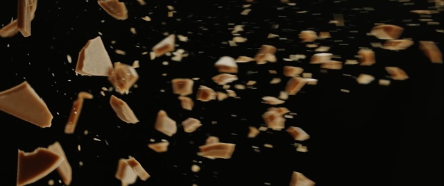 Video Reference: Space, Table, Food, Sitting, Black, Cake, Plate, Man, Large, White, People, Cut, Restaurant, Pizza