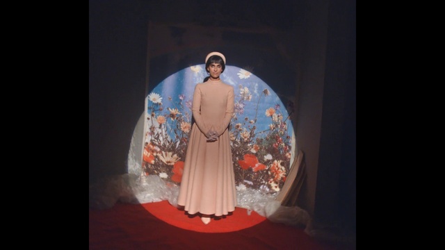 Video Reference: Formal wear, Dress, Fashion, Gown, Photography, Tradition, Haute couture, Costume design, Peach, Costume