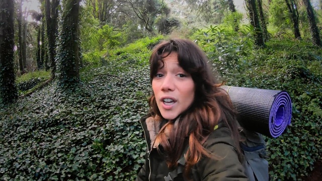Video Reference: Forest, Natural environment, Wilderness, Woodland, Jungle, Tree, Old-growth forest, Smile, Fun, Adaptation, Person