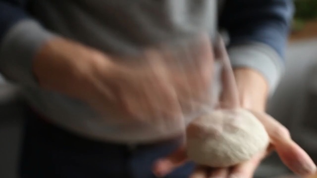 Video Reference: Hand, Arm, Dough, Finger, Food, Thumb, Dish, Cuisine, Elbow, Shoe