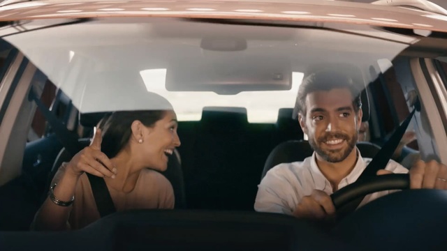 Video Reference: car, land vehicle, vehicle, motor vehicle, mode of transport, automotive design, family car, luxury vehicle, driving, vehicle door, Person