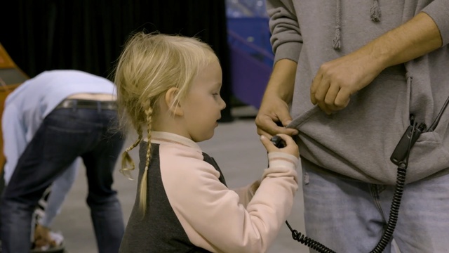 Video Reference: mammal, girl, human behavior, human body, arm, child, human, fun, hand, Person