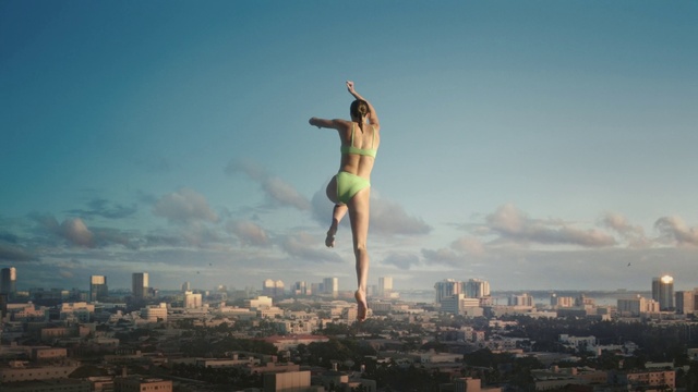 Video Reference: Sky, Landmark, Water, Cloud, Jumping, Fun, Happy, Vacation, Photography, City