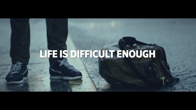 Video Reference: Footwear, Font, Shoe, Photography, Leather, Photo caption, Brand, Movie, Screenshot, Jacket