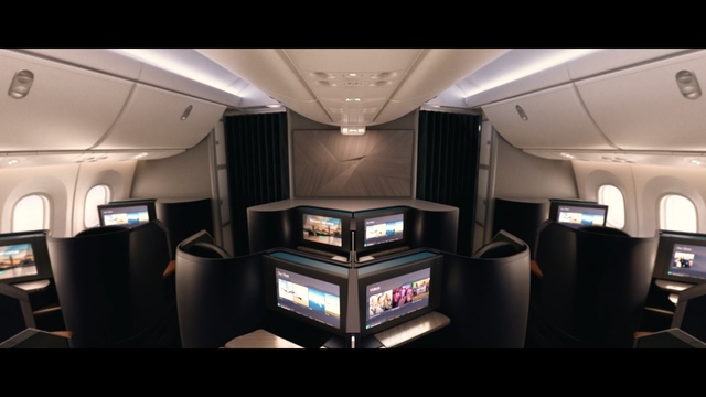 Video Reference: Airline, Air travel, Aircraft cabin, Luxury vehicle, Room, Vehicle, Aerospace engineering, Business jet, Airliner, Car