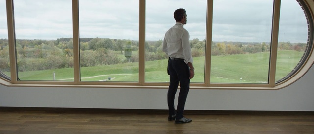 Video Reference: Standing, Window, Outerwear, Floor, Flooring, Shoe