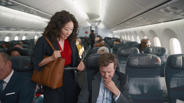 Video Reference: Passenger, Air travel, Aircraft cabin, Airline, Transport, Travel, Vehicle, Airliner, Tourism, Businessperson