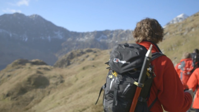 Video Reference: mountainous landforms, ridge, outdoor recreation, mountain range, wilderness, mountain, backpacking, adventure, hiking, fell