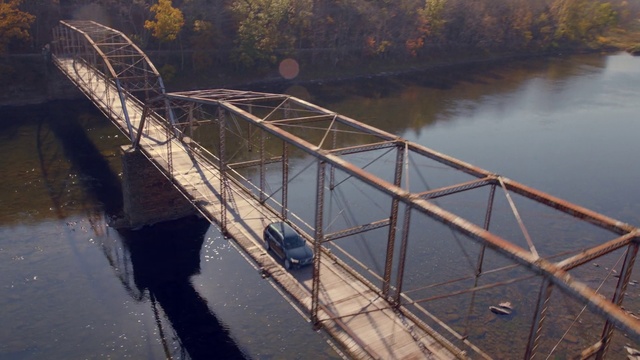 Video Reference: Bridge, Water, River, Beam bridge, Nonbuilding structure, Reflection, Metal