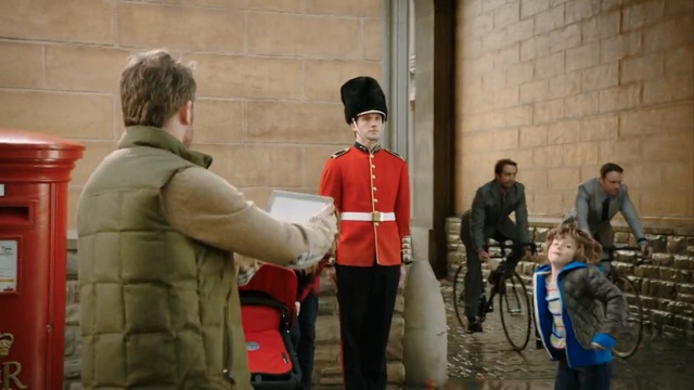 Video Reference: england, guard, bicycle, kid, lane, Person