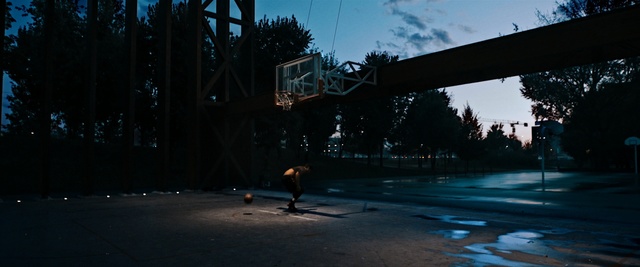 Video Reference: Sky, Blue, Water, Light, Darkness, Night, Road, Urban area, Tree, Infrastructure