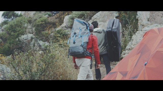 Video Reference: wilderness, outdoor recreation, adventure, backpacking, hiking, geological phenomenon, rock, climbing, recreation, mountaineering, Person