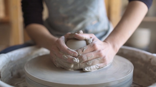 Video Reference: potter's wheel, clay, pottery, ceramic, material, hand, baking