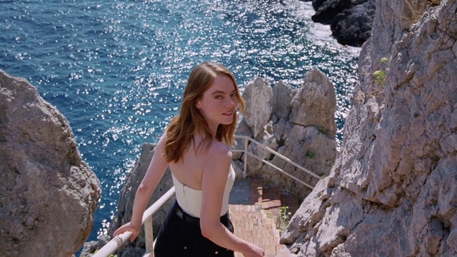 Video Reference: Photograph, Beauty, Blond, Rock, Fun, Vacation, Summer, Sea, Cliff, Long hair