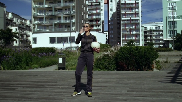 Video Reference: Photograph, Snapshot, Standing, Urban area, Footwear, Fun, Photography, Recreation, Shoe, City, Person