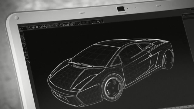 Video Reference: car, motor vehicle, automotive design, technology, black and white, vehicle, vehicle door, personal luxury car, design, monochrome