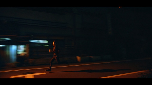 Video Reference: Black, Darkness, Light, Night, Snapshot, Sky, Mode of transport, Infrastructure, Line, Atmosphere