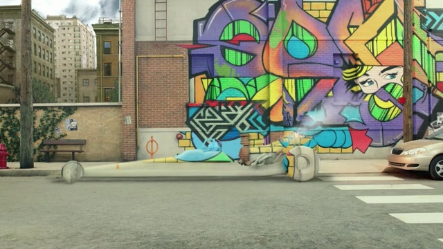 Video Reference: Graffiti, Street art, Art, Mural, Wall, Visual arts, Organism, Architecture, Facade, Modern art