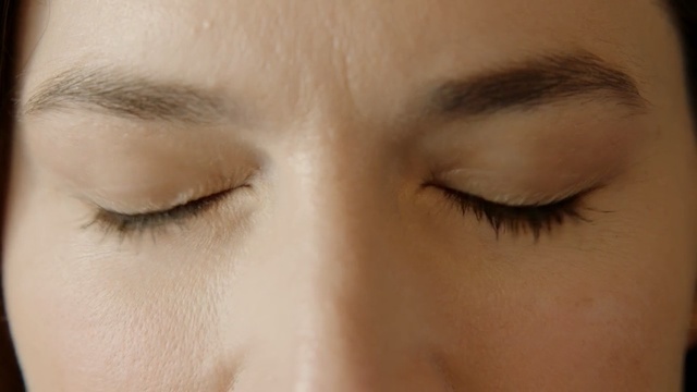 Video Reference: Eyebrow, Face, Eyelash, Eye, Skin, Nose, Forehead, Cheek, Close-up, Organ