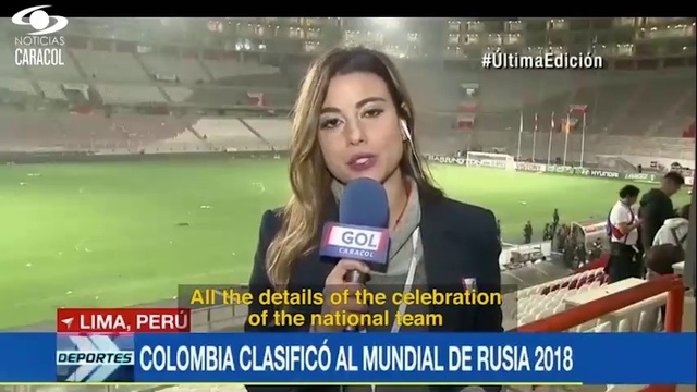 Video Reference: News, Athlete, Newscaster, Journalist, Competition event, Stadium, Newsreader, Photo caption, Spokesperson, Television presenter