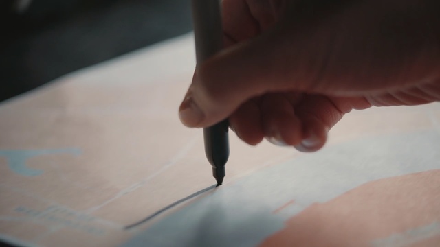 Video Reference: Hand, Writing instrument accessory, Writing, Finger, Paper, Drawing, Office supplies, Art, Person