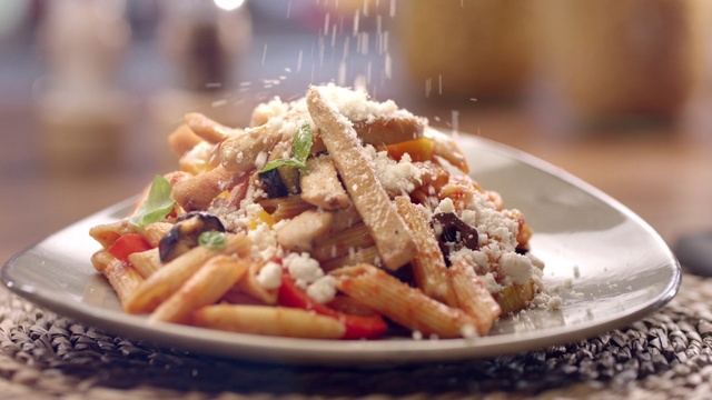 Video Reference: Dish, Food, Cuisine, Penne, Ingredient, Penne alla vodka, Rigatoni, Pasta, Italian food, Comfort food