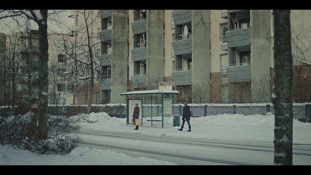 Video Reference: Snow, Winter, Urban area, Snapshot, Town, Neighbourhood, Tree, Street, Architecture, House