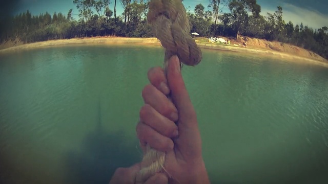 Video Reference: water, sky, reflection, hand, finger, tree, sunlight, grass, vacation, fun