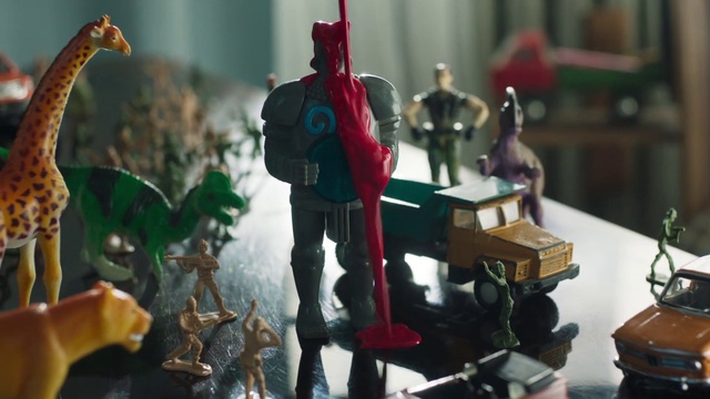 Video Reference: Toy, Event, Fictional character, Machine, Action figure, Carmine, Figurine, Fiction, Art, Lego