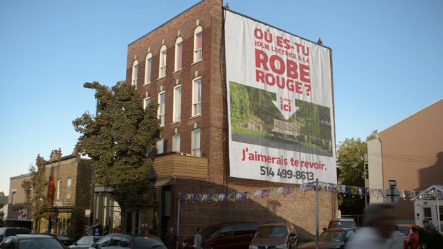 Video Reference: advertising, neighbourhood, building, car, wall, billboard, city, downtown, street, vehicle