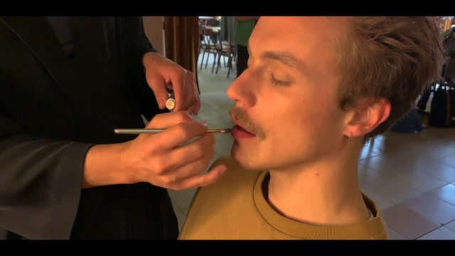 Video Reference: Face, Nose, Neck, Lip, Chin, Ear, Cheek, Organ, Makeup artist, Mouth