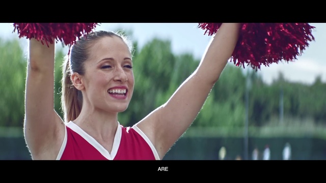 Video Reference: Facial expression, Cheerleading, Beauty, Shoulder, Fun, Happy, Smile, Pom-pom, Photography, Majorette (dancer)
