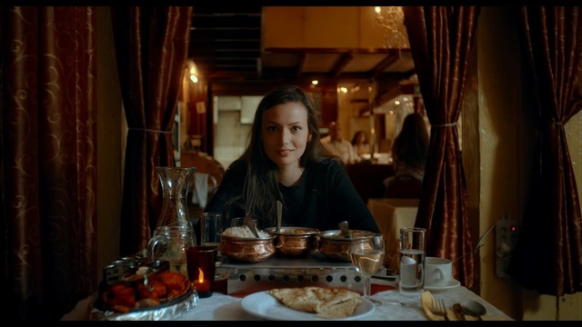 Video Reference: dinner, restaurant, meal, waiter, food, table, dining-room attendant, Person