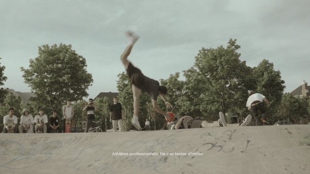 Video Reference: tree, sky, recreation, street stunts, sand