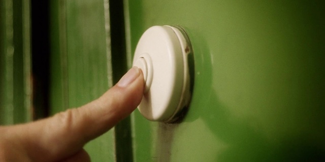 Video Reference: Green, Door handle, Lock, Hardware accessory, Door