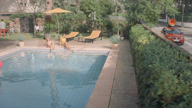 Video Reference: swimming pool, property, leisure, resort, water, backyard, real estate, recreation, outdoor structure, landscape