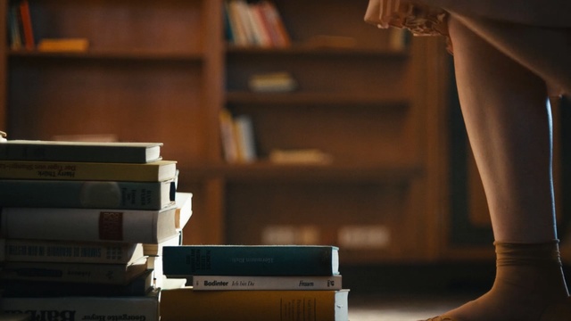 Video Reference: Book, Room, Furniture, Bookcase, Publication, Table, Interior design, Flooring, Floor, Desk