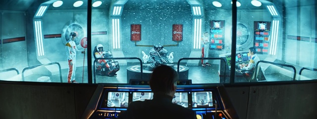 Video Reference: blue, technology, electronic device, glass, display device, Person
