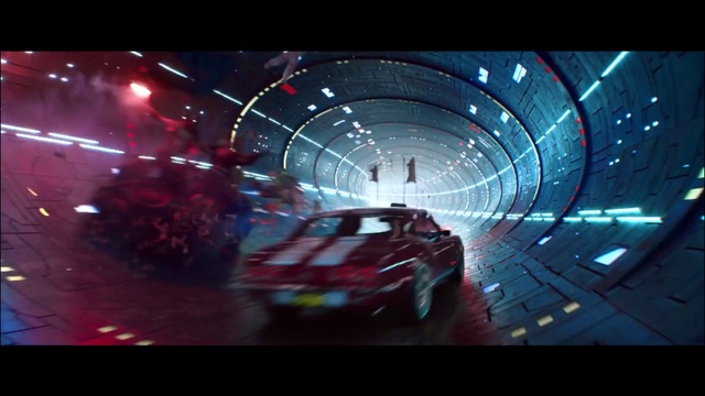 Video Reference: Light, Mode of transport, Infrastructure, Tunnel, Space, Architecture, Magenta, Darkness, Graphics, Screenshot
