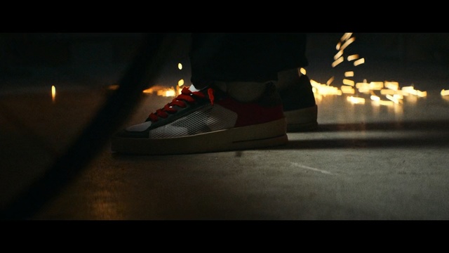 Video Reference: Light, Footwear, Lighting, Mode of transport, Night, Shoe, Darkness, Photography, Automotive lighting, Midnight